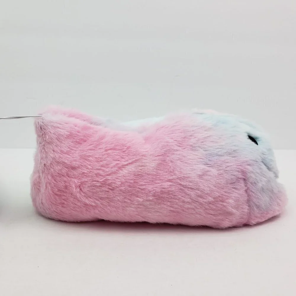 NEW Old Navy Girls Size XL 3-4 Critter Smile Slip On Fuzzy Comfort Slippers